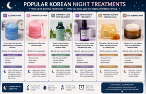 Korean Night routine for mature skin