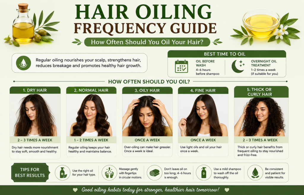 hair oiling frequency