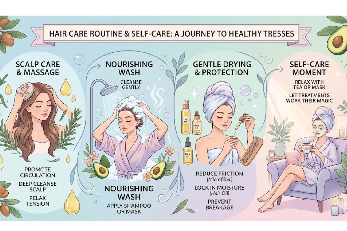 Hair Care Routine and Self Care