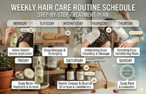 weekly hair care
