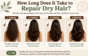 How to repair dry hair over time