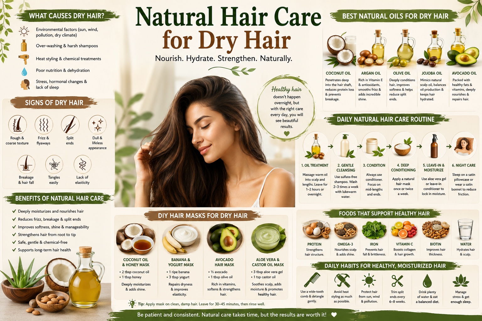 Natural Hair Care for Dry Hair: A Complete 2026 Guide to Restore Soft, Healthy Hair Naturally
