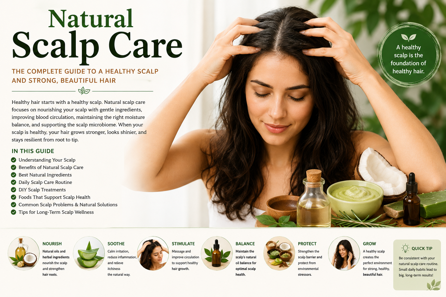 Natural Scalp Care: The Complete Guide to a Healthy Scalp and Stronger Hair (2026)