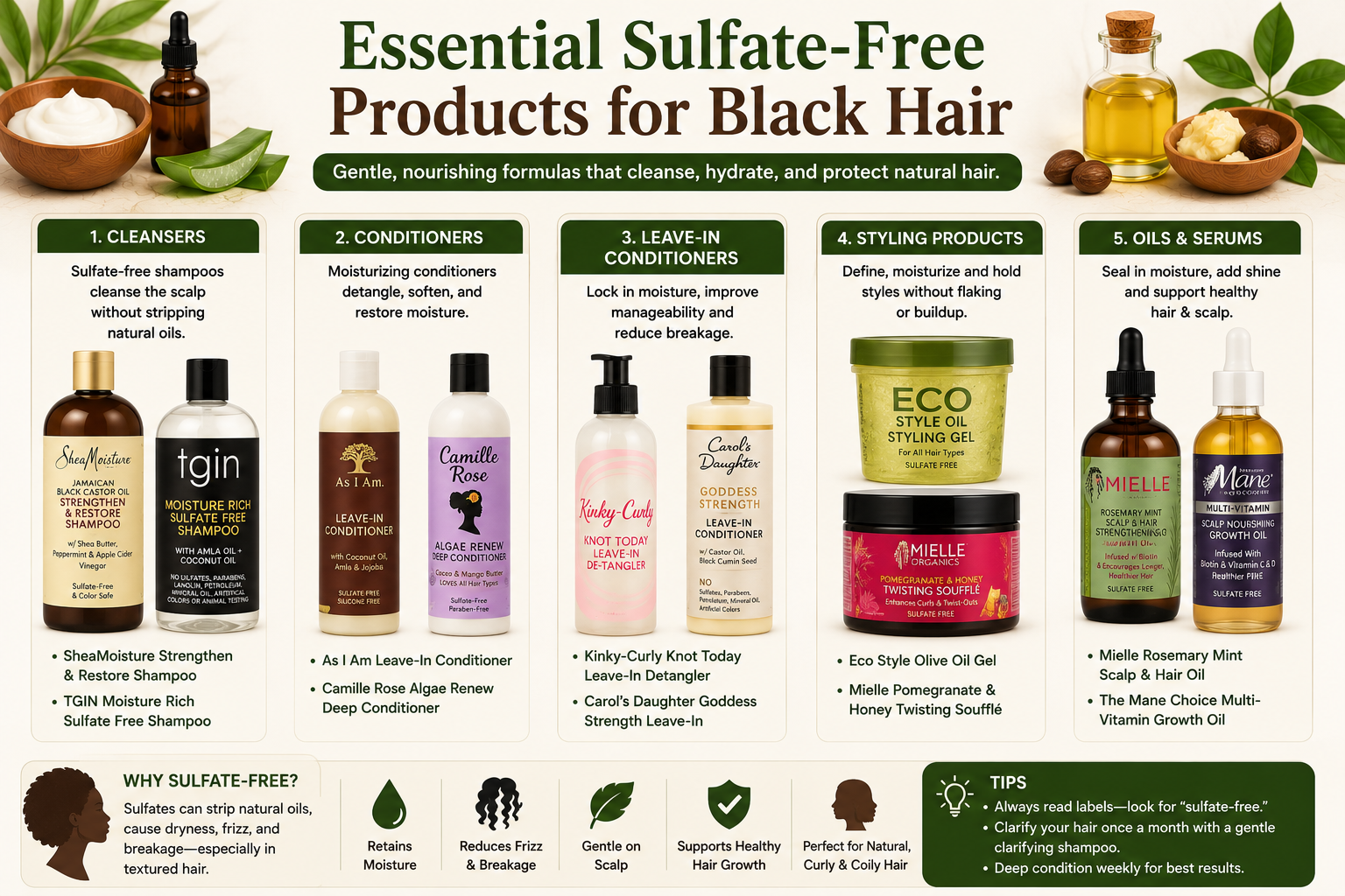 Sulfate Free Products for Black Hair: The Complete Guide to Healthy, Moisturized Hair