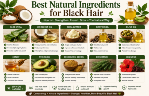 best natural ingredients for black hair