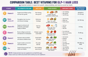 best vitamins table