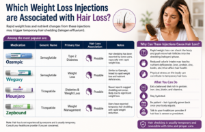 weight loss injections and hair loss risks