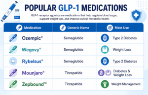 popular GLP-1 medications