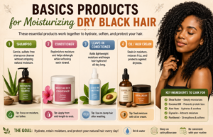 Hair care essentials for dry black hair