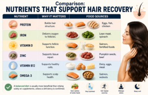 nutrients for healthy hair recovery