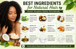 Natural hair care ingredients for radiance
