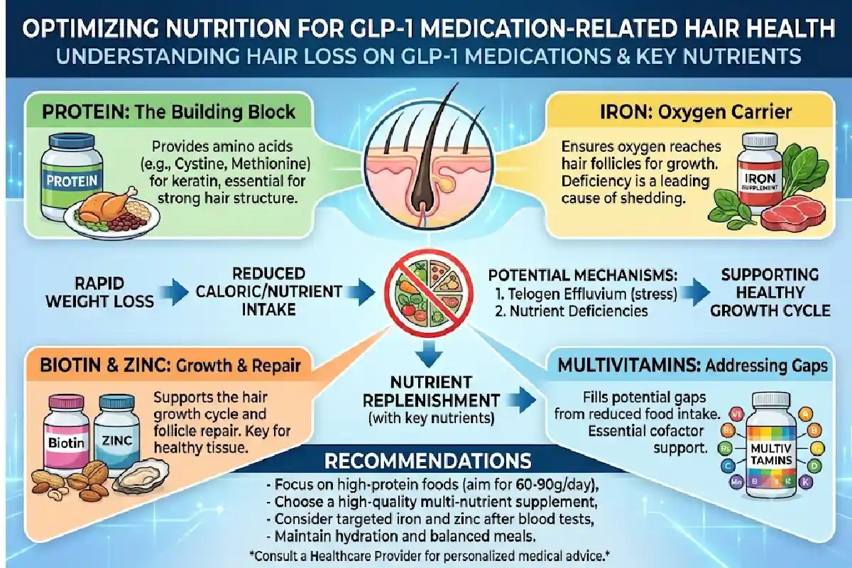 Best Vitamins for GLP-1 Hair Loss: Nutrients That Support Healthy Hair 