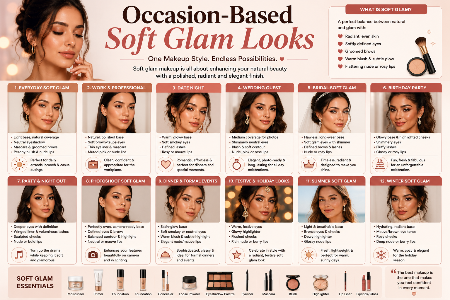 Occasion-Based Soft Glam Looks