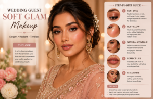 wedding guest soft glam Makeup: