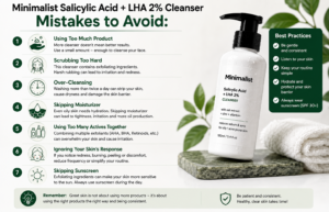 salicylic cleanser mistakes to avoid