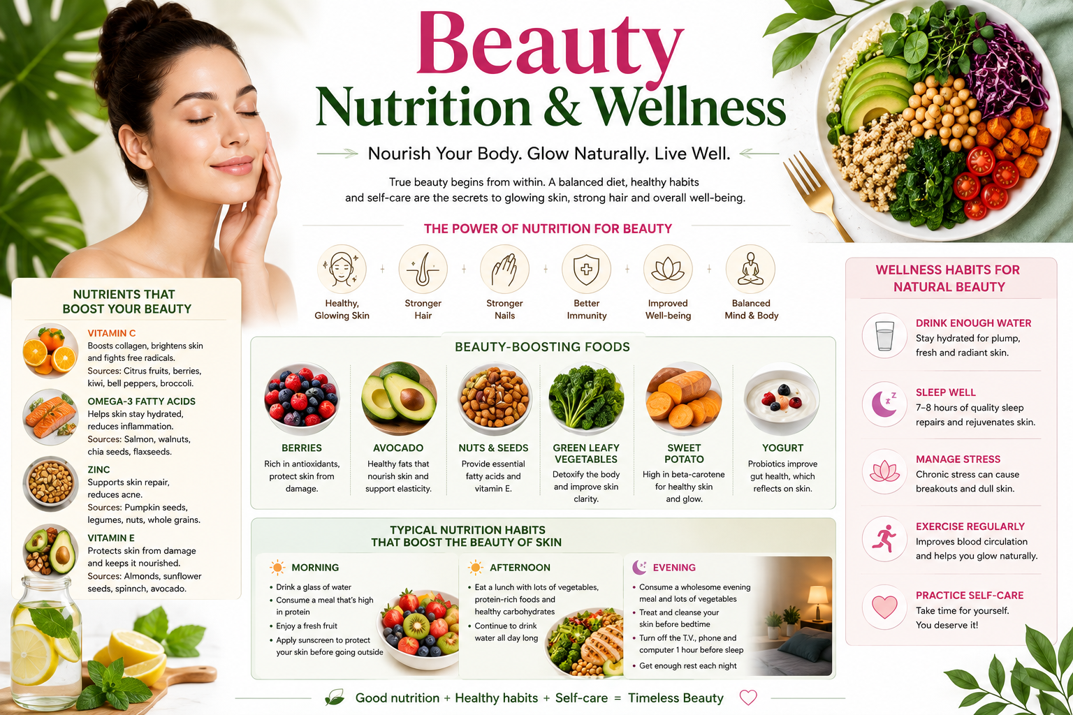 Beauty Nutrition & Wellness: The Complete Guide to Healthy Skin, Hair, and Overall Well-Being