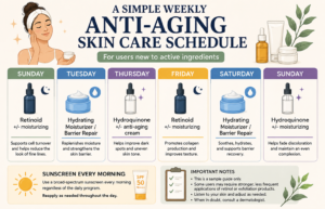 skin care schedule