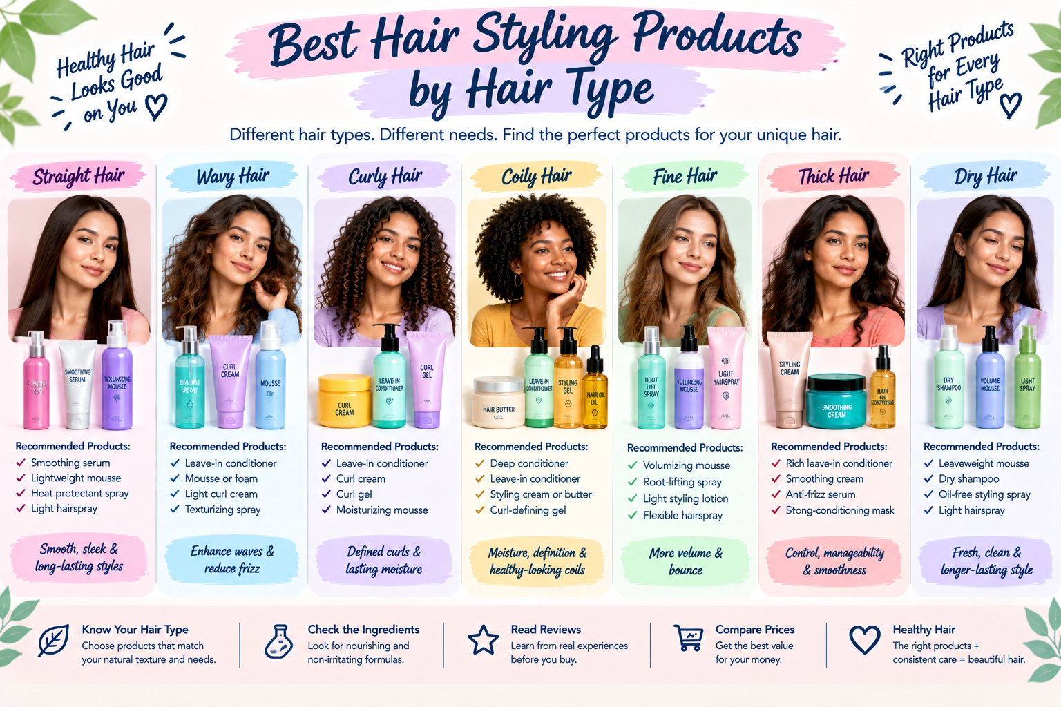 Best Hair Styling Products by Hair Type