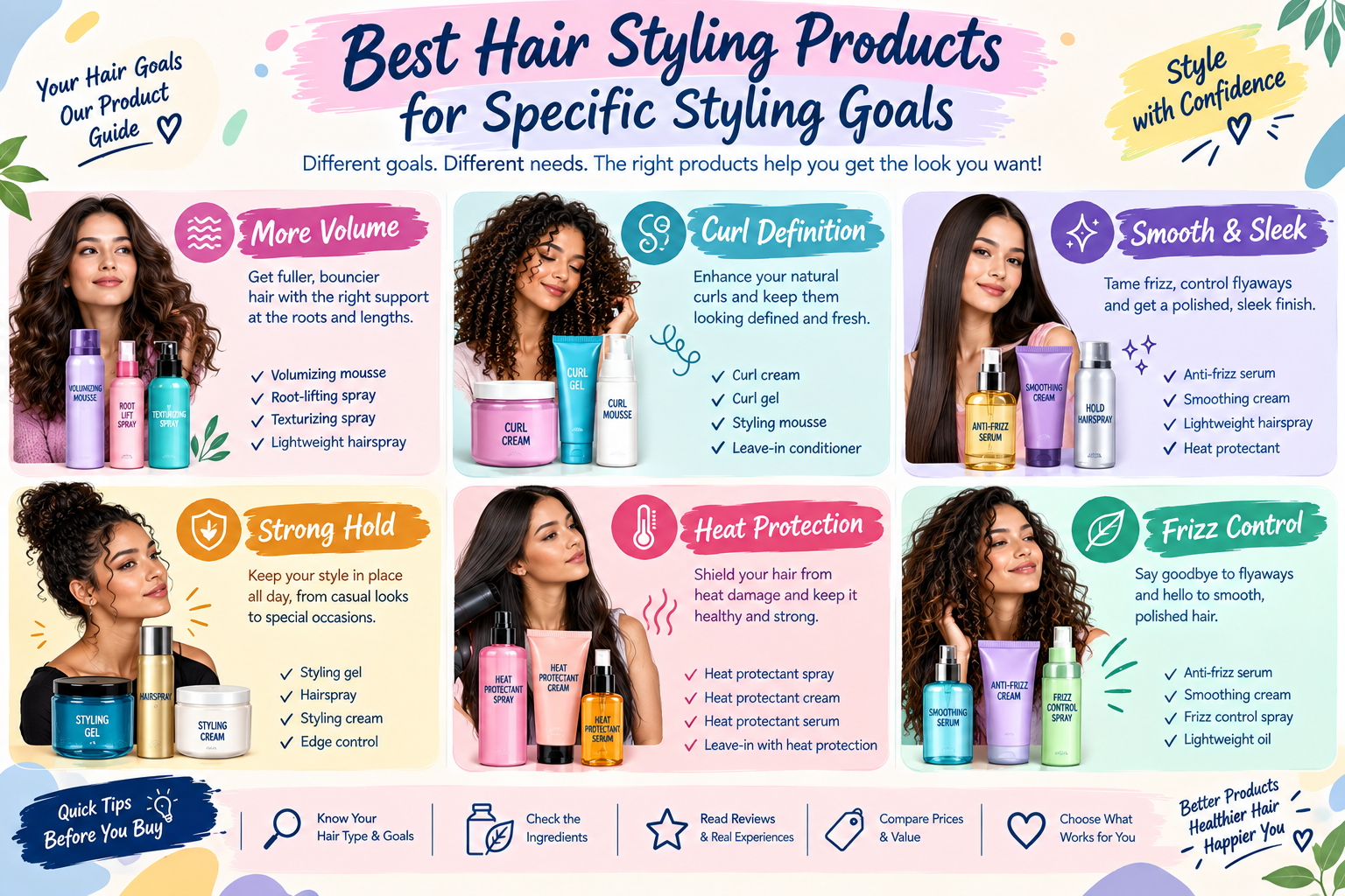Best Hair Styling Products for Specific Styling Goals