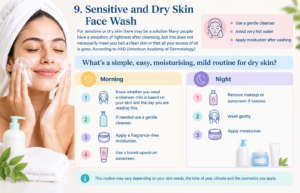 sensitive and dry skin