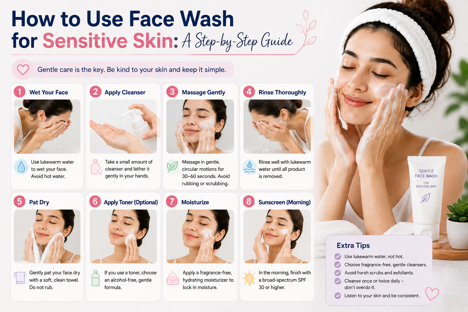 How to Use Face Wash for Sensitive Skin
