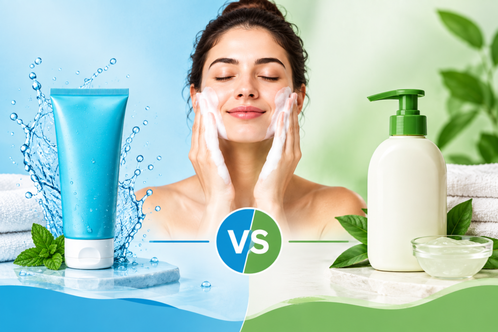 face wash vs cleanser