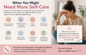 more self care