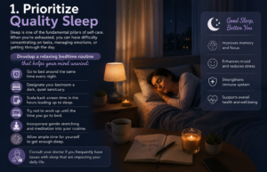 prioritize quality sleep