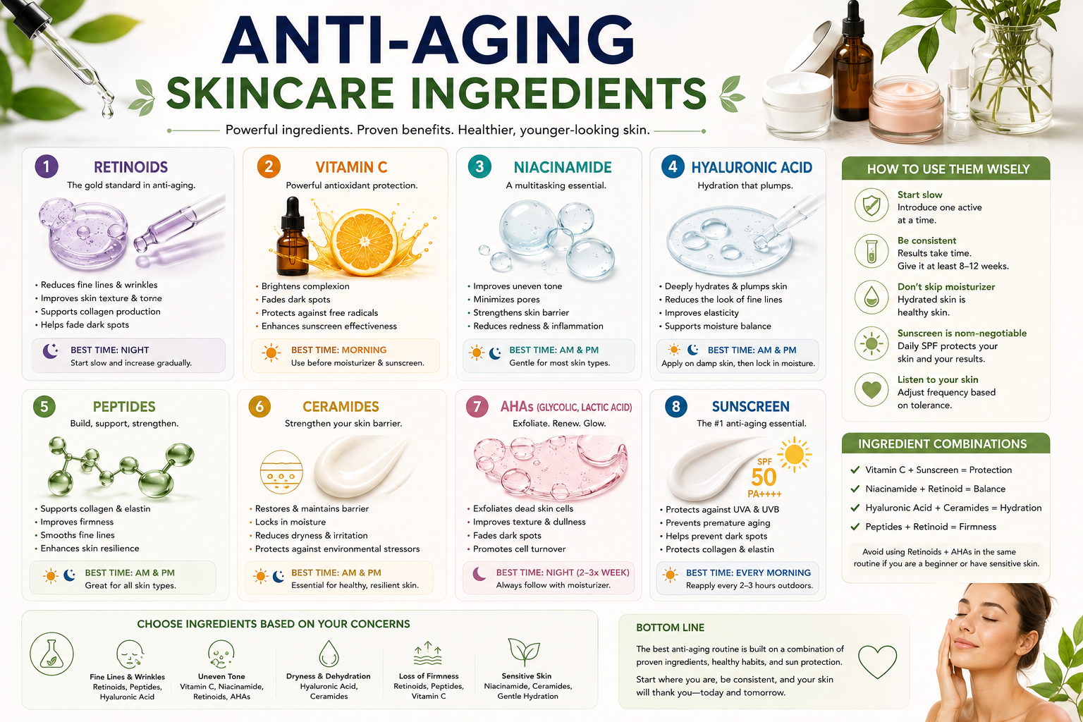 Anti-Aging Skincare Ingredients: The Best Actives for Healthier, Younger-Looking Skin