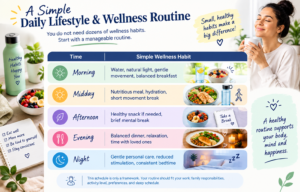 lifestyle and wellness routine