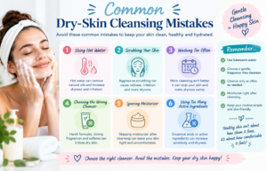 common mistakes for dry skin