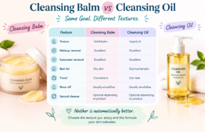 cleansing balm vs oil