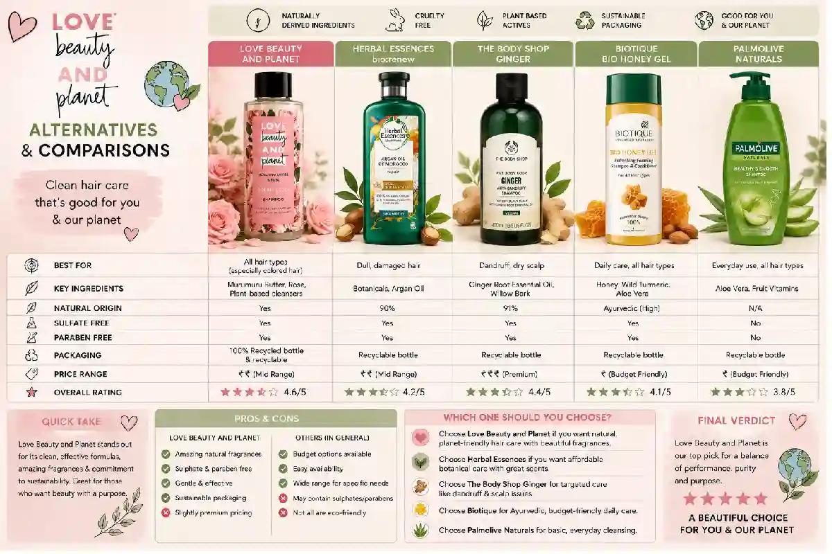 Love Beauty and Planet Alternatives & Comparisons: How Do They Compare?