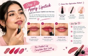 apply lipstick