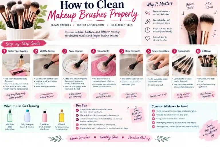 clean makeup brush