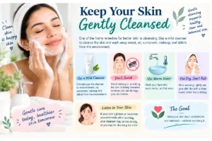 gently cleansed