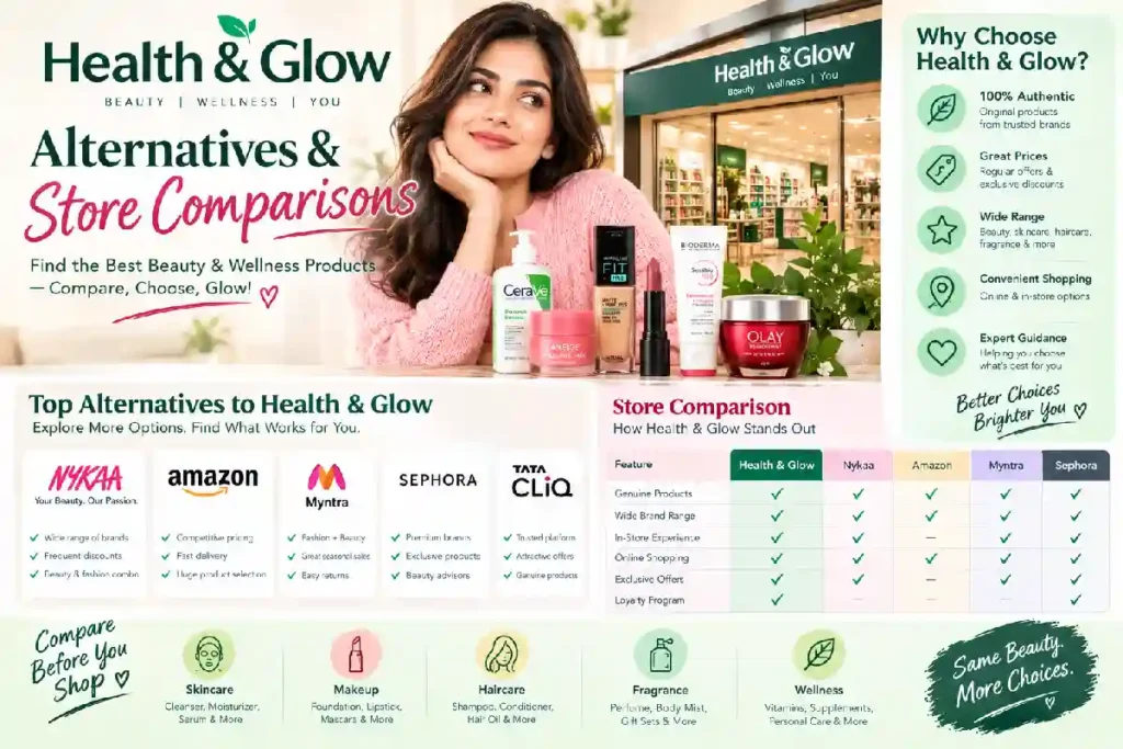 health and glow alterntives
