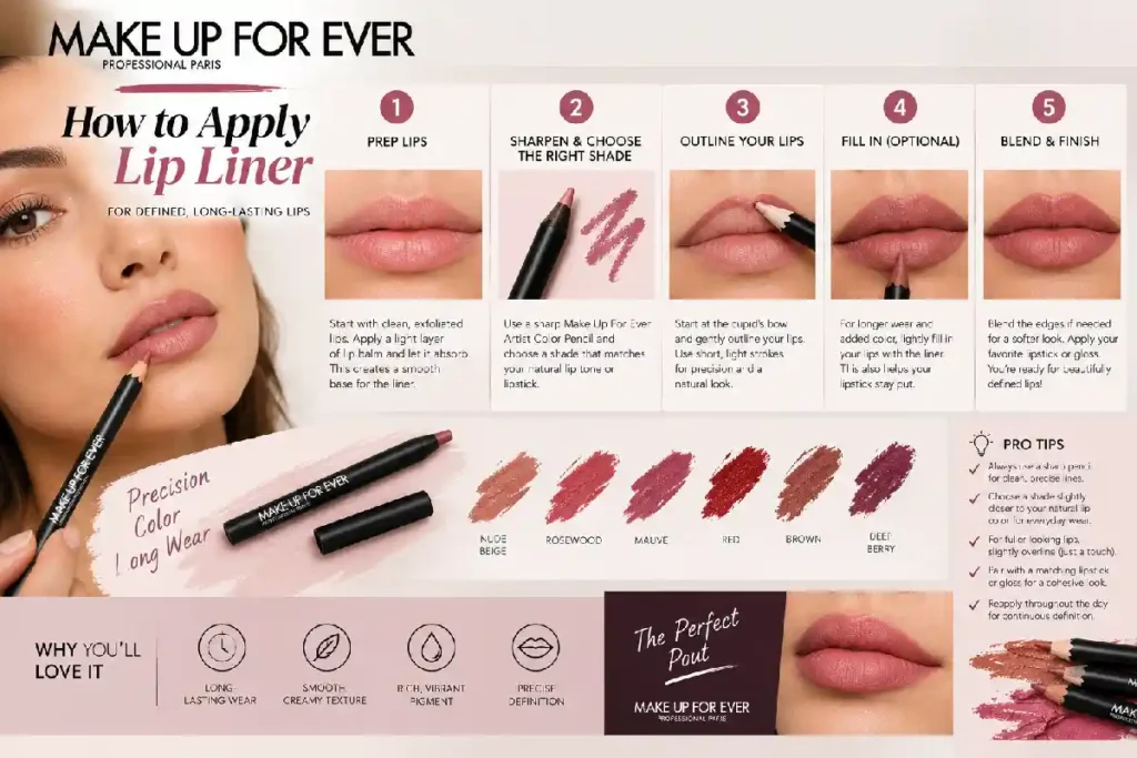 how to apply lip liner