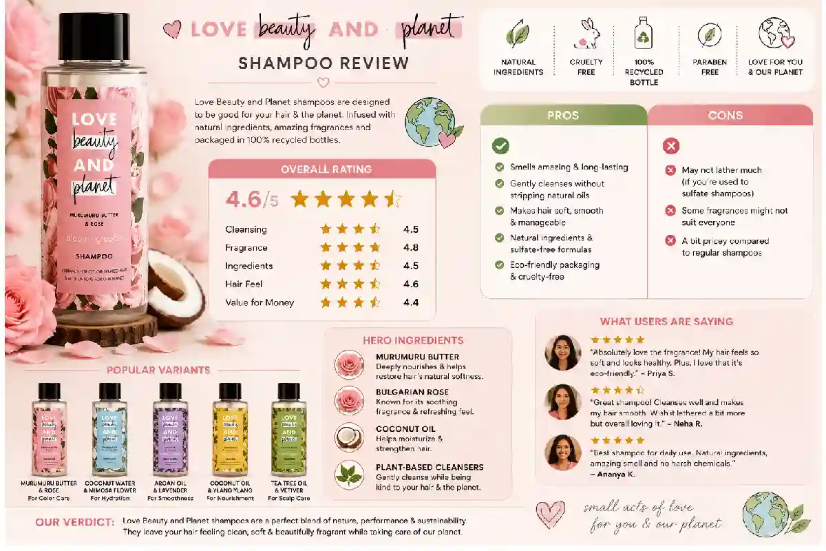 Love Beauty and Planet Shampoo Review: Benefits, Ingredients & Results
