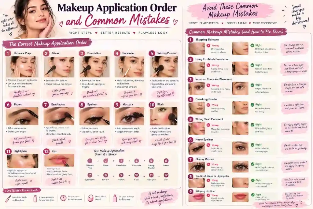 makeup application order