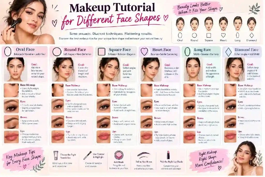 makeup tutorial face shape