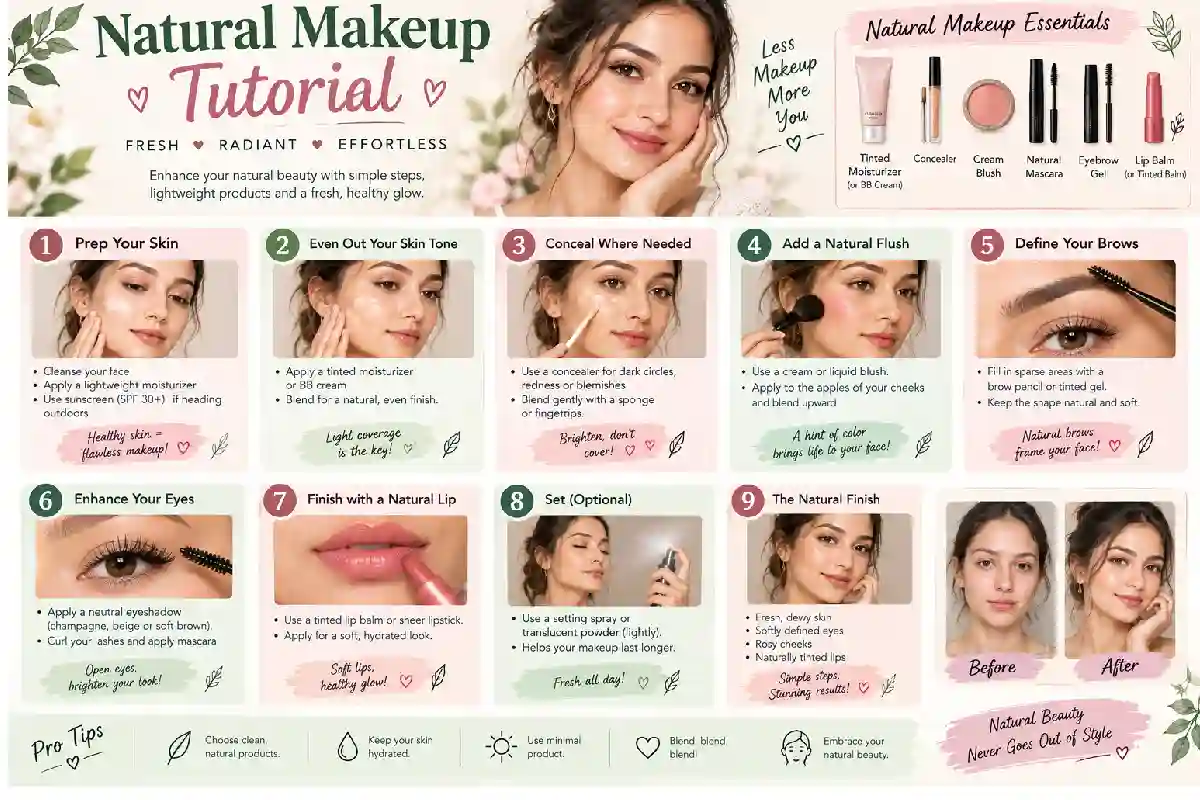 Natural Makeup Tutorial: Easy Step-by-Step Guide