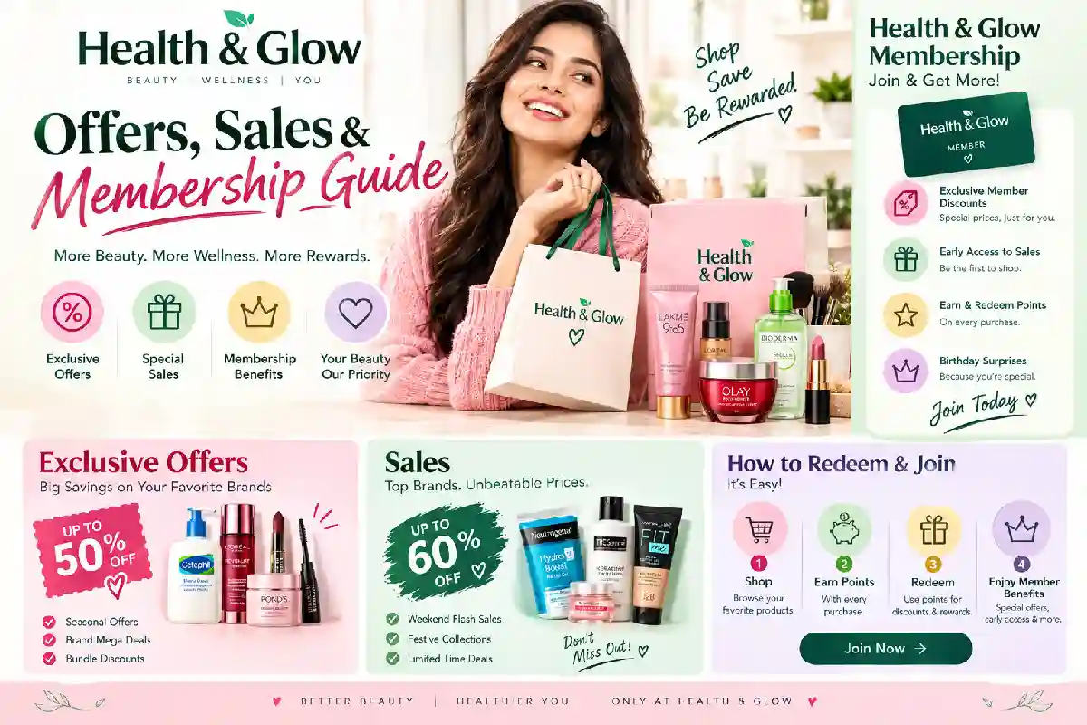 Health & Glow Offers, Sales & Membership Guide