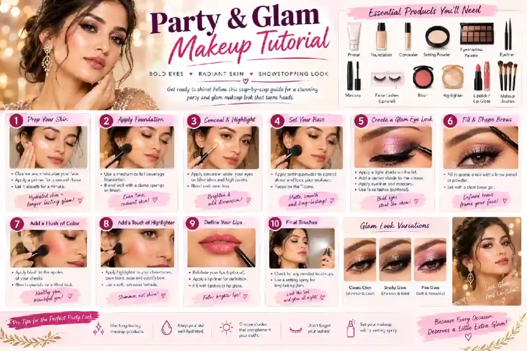 party makeup tutorial