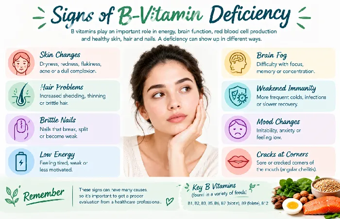 signs of B‑vitamin deficiency