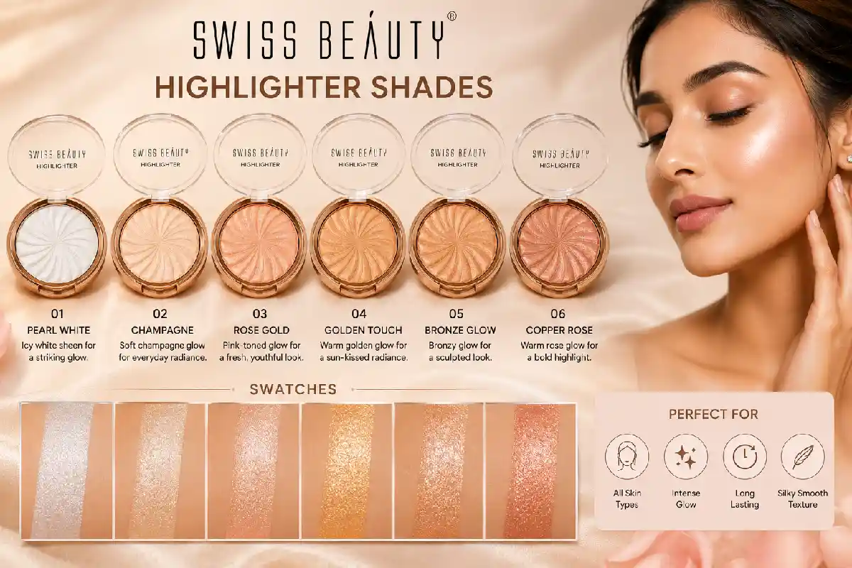 Swiss Beauty Highlighter Shades: Complete Shade Guide