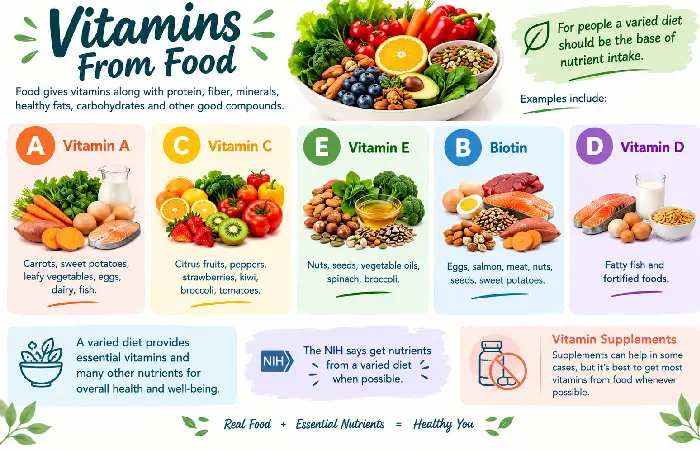 vitamin from food