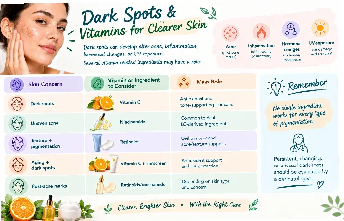 vitamins for dark spots